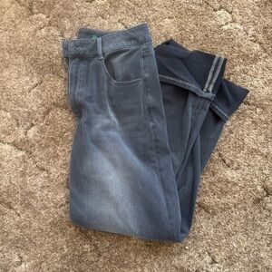 Halara High Waisted Flex Cuffed Wide Leg Jeans